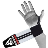 Бинти для зап'ясть (кистьові бинти) RDX W2 Gym Wrist Wraps BLACK/WHITE PLUS (WAH-W3W+)
