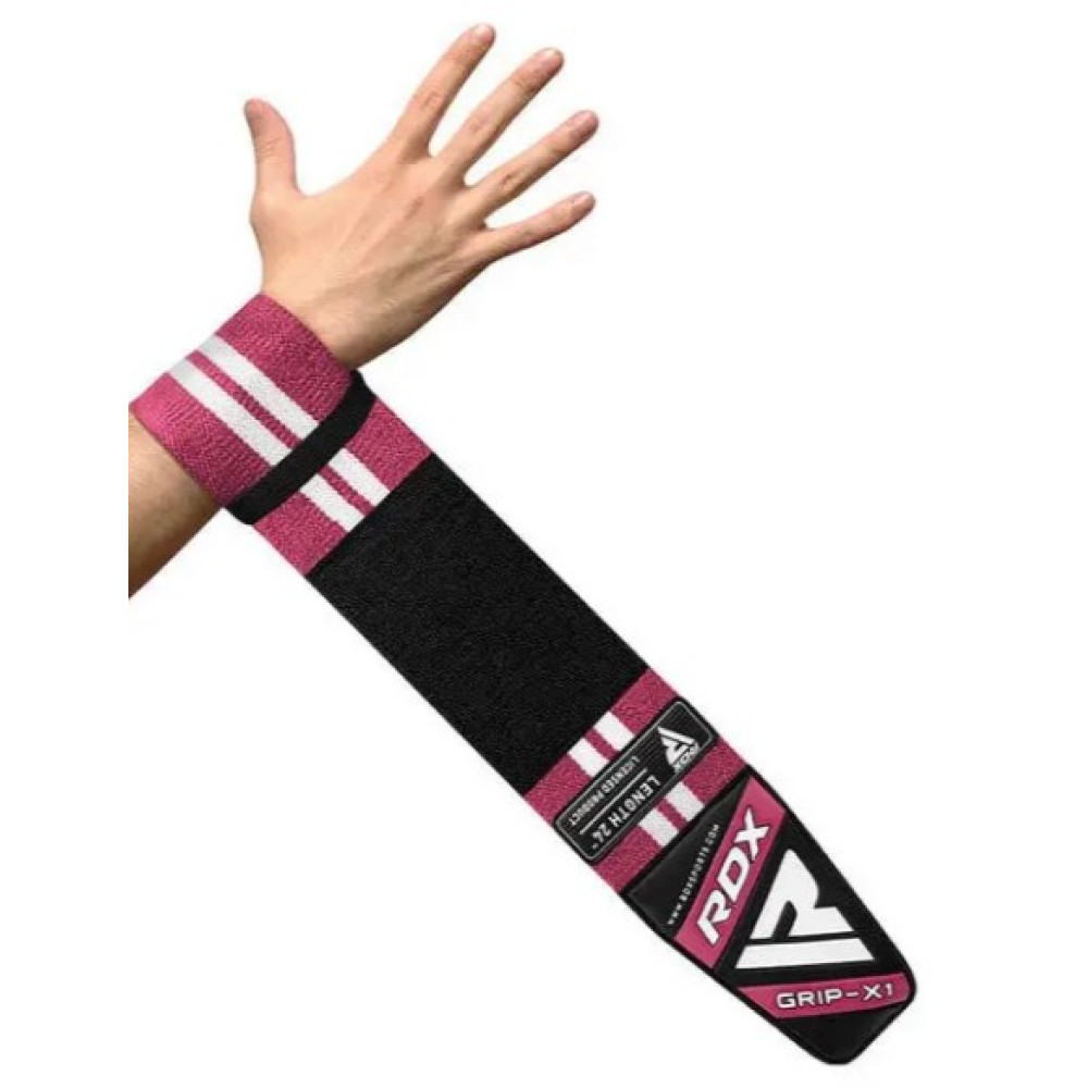 Бинты для запястий (кистевые бинты) RDX W4 PINK 24"-M (WAH-W4P-M)
