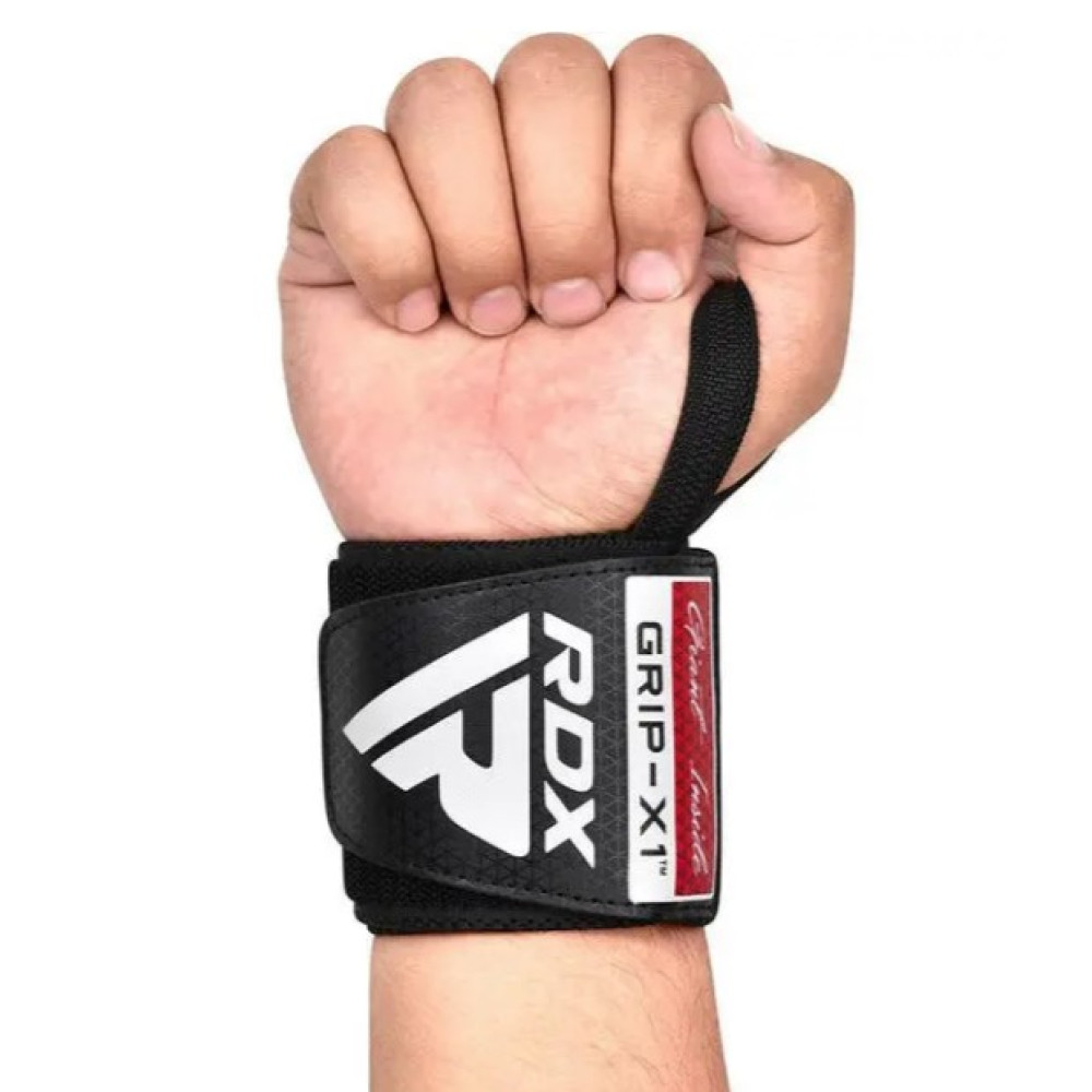 Бинты для запястий (кистевые бинты) RDX GYM WRIST WRAP R11 BLACK/RED (WAH-WR11BR)
