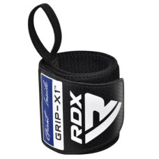 Бинты для запястий (кистевые бинты) RDX GYM WRIST WRAP R11 BLACK/ BLUE (WAH-WR11BU)