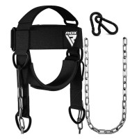 Тяга для шиї RDX H2 Neck Harness Black Plus (WAN-H2B+)