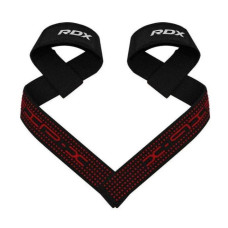 Лямки для тяги RDX S4 Gym Cotton Gel Straps Black Plus (WAC-S4B+)