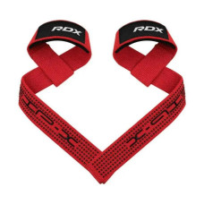 Лямки для тяги RDX S4 Gym Cotton Gel Straps Red Plus (WAC-S4R+)