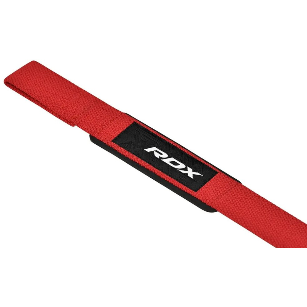 Лямки для тяги RDX S4 Gym Cotton Gel Straps Red Plus (WAC-S4R+)