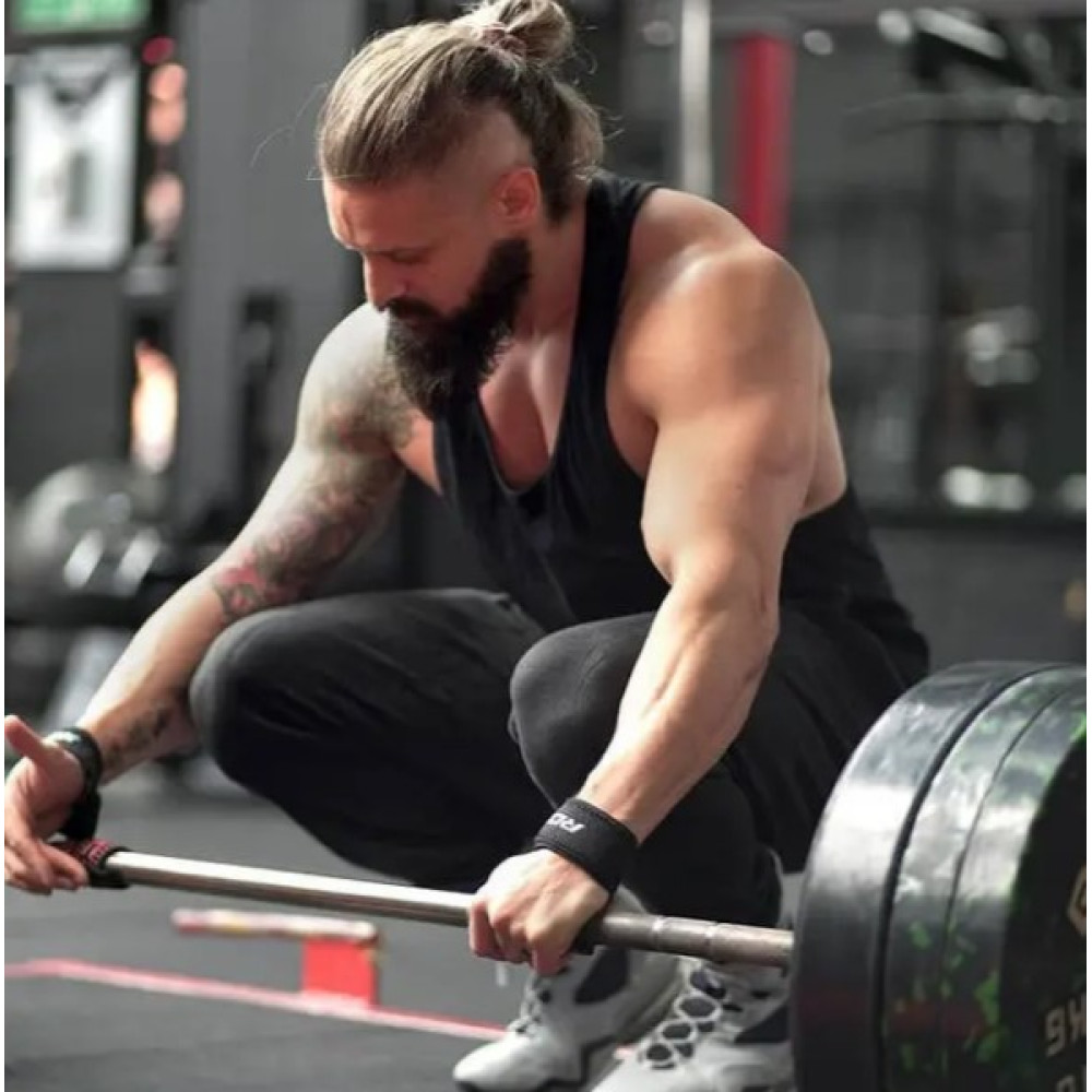 Лямки для тяги RDX S4 Gym Cotton Gel Straps Red Plus (WAC-S4R+)