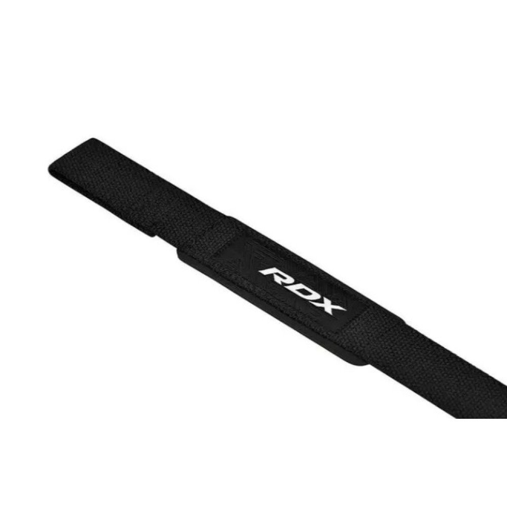 Лямки для тяги RDX W1 Gym Single Strap Black Plus (WAN-W1B+)