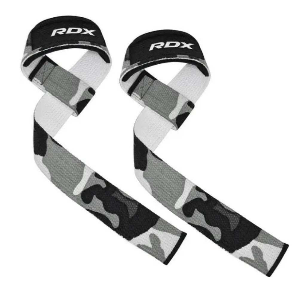 Лямки для тяги RDX W1 Gym Single Strap Camo Gray Plus (WAN-W1CG+)