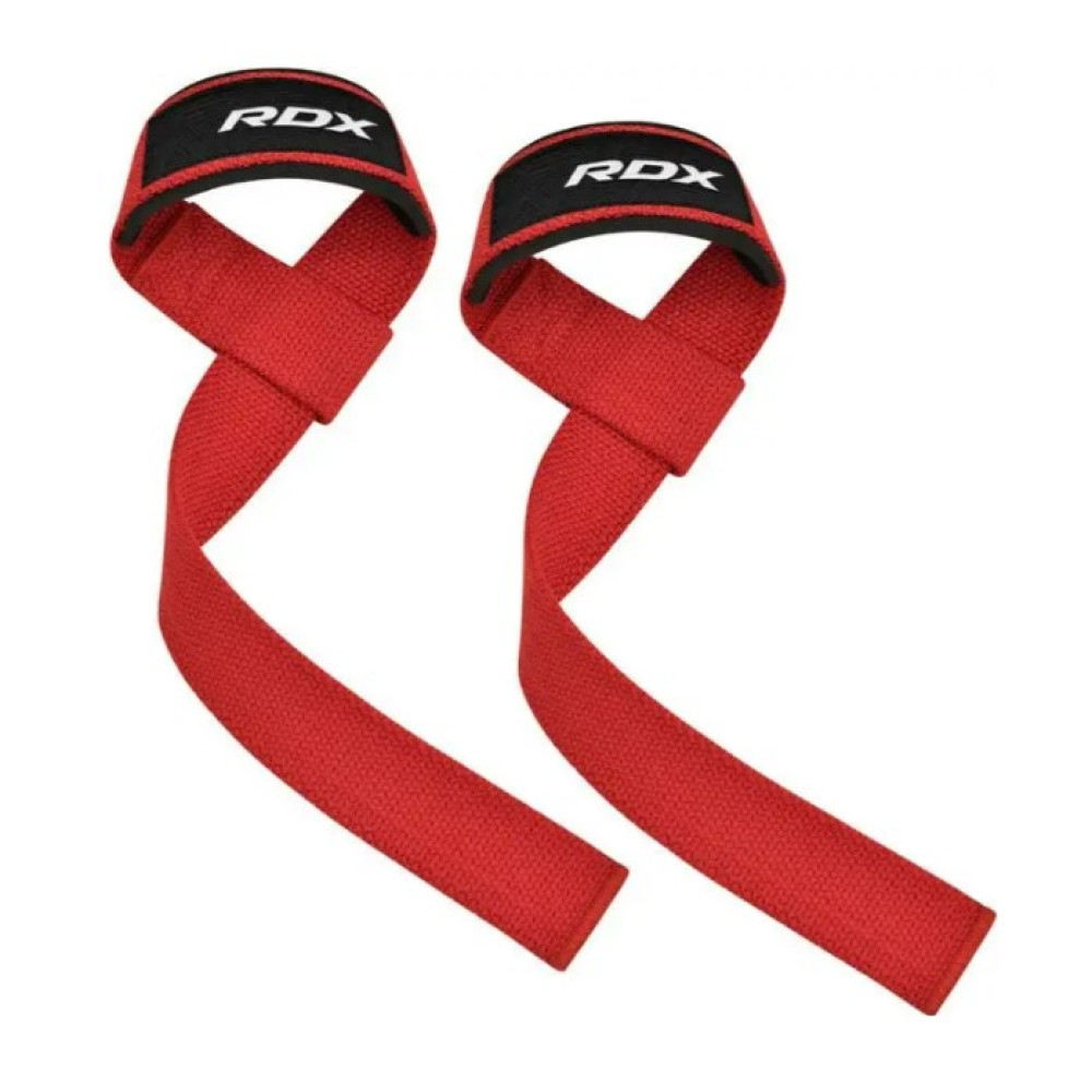 Лямки для тяги RDX W1 Gym Single Strap Red Plus (WAN-W1R+)
