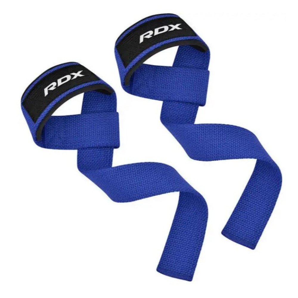 Лямки для тяги RDX W1 Gym Single Strap Blue Plus (WAN-W1U+)