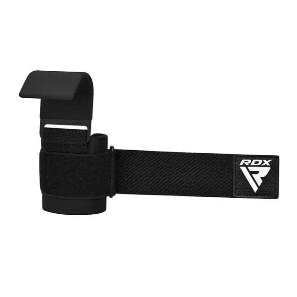 Гаки для тяги на зап'ястя RDX W5 Gym Hook Strap Black Plus (WAN-W5B+)