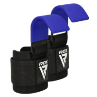 Гаки для тяги на зап'ястя RDX W5 Gym Hook Strap Blue Plus (WAN-W5U+)