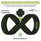 Силові ремені RDX Gym Lifting 8 Figure Straps Gray M (WAC-W8G-M)