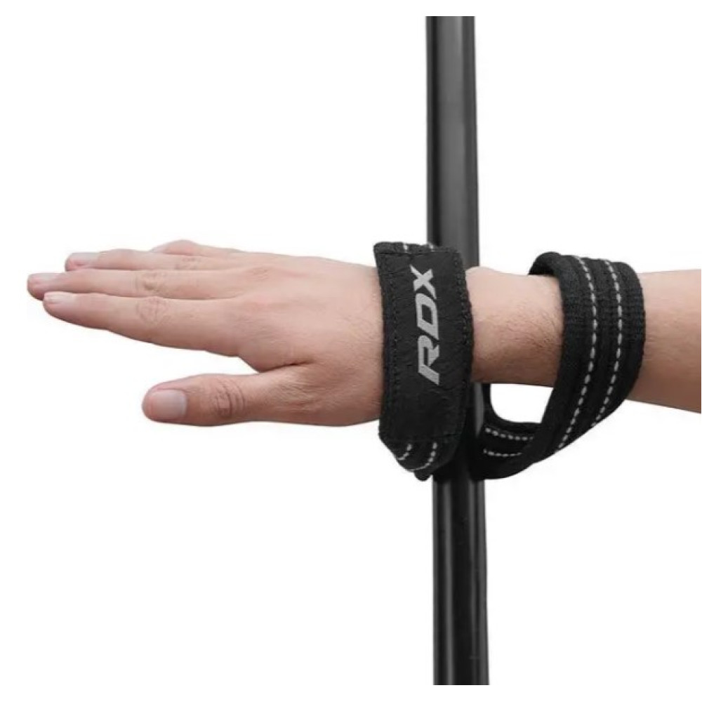 Силові ремені RDX Gym Lifting 8 Figure Straps Gray M (WAC-W8G-M)
