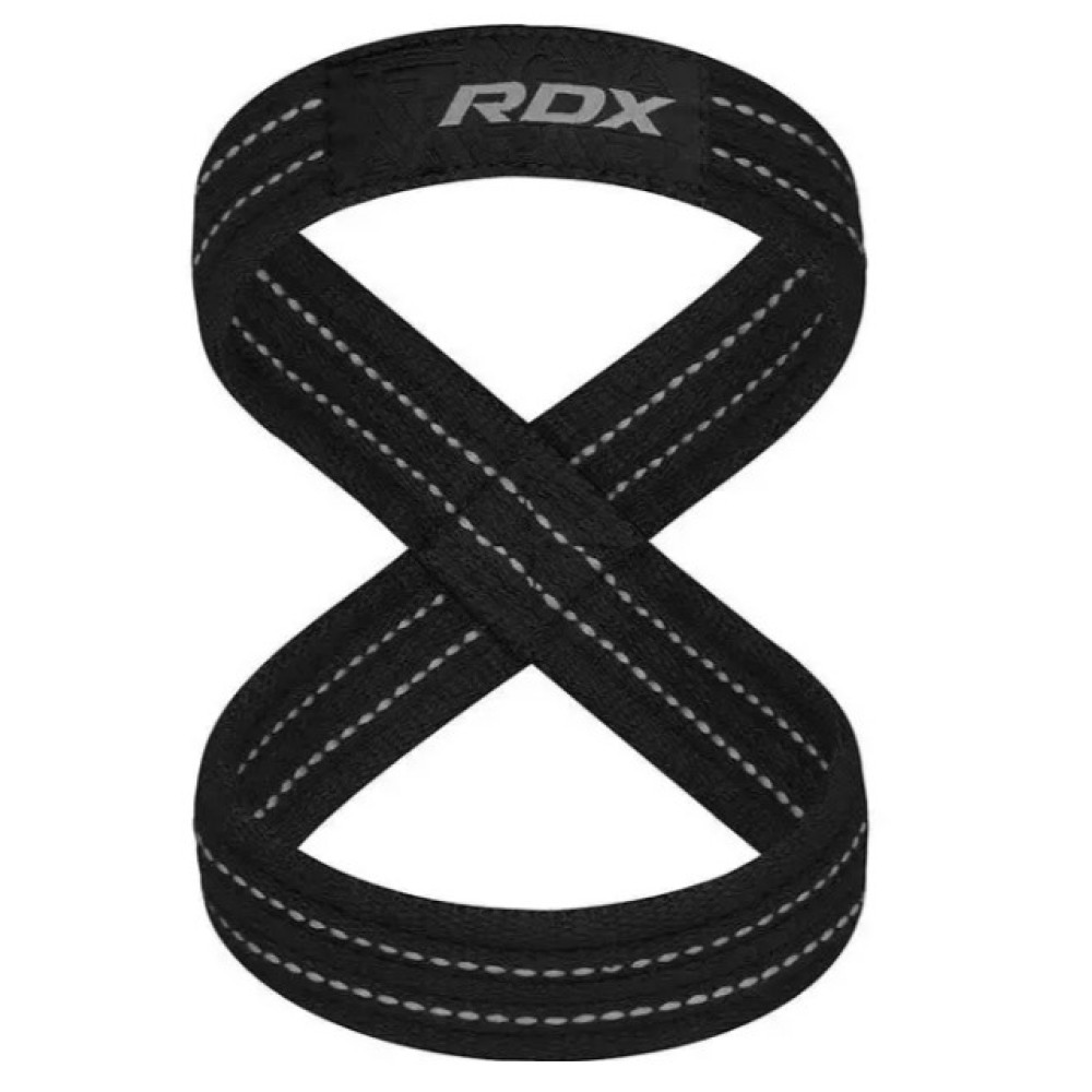 Силові ремені RDX Gym Lifting 8 Figure Straps Gray M (WAC-W8G-M)