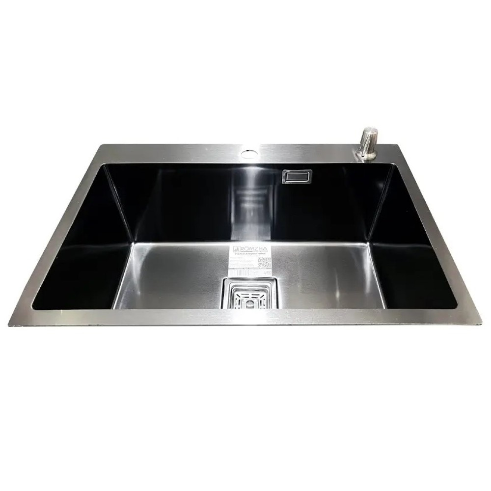 Кухонна мийка Romzha Arta Nova U-600 BL RO41502