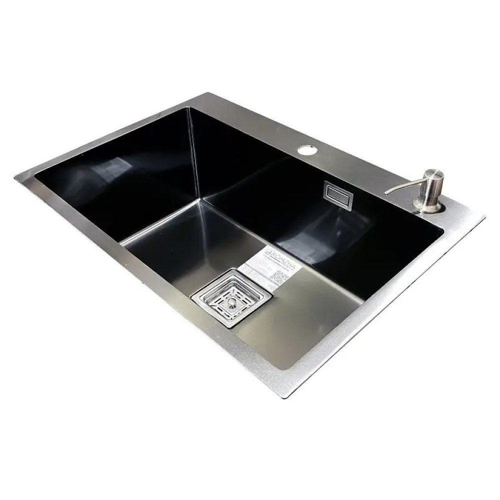 Кухонна мийка Romzha Arta Nova U-600 BL RO41502