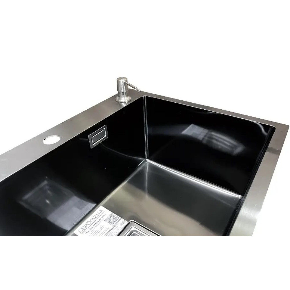 Кухонна мийка Romzha Arta Nova U-600 BL RO41502