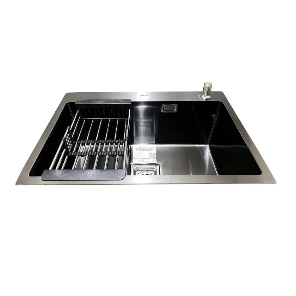 Кухонна мийка Romzha Arta Nova U-600 BL RO41502