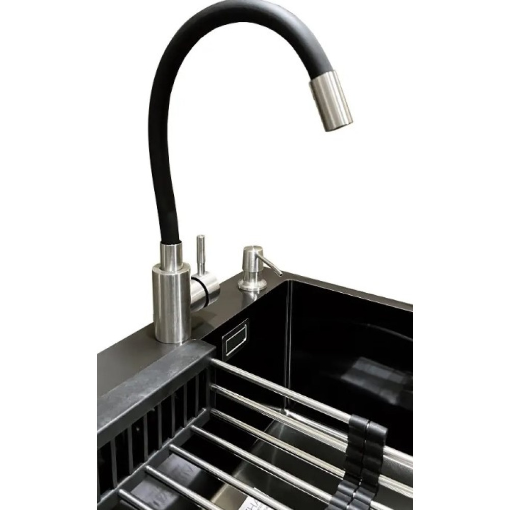 Комплект мийка + змішувач Romzha Arta Nova U-450BL (C) RO41515