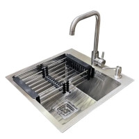 Комплект мойка+смеситель+дозатор Romzha Arta Nova U-450 (B) RO41533