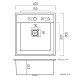 Кухонна мийка Romzha Arta Nova U-350 BL RO47789