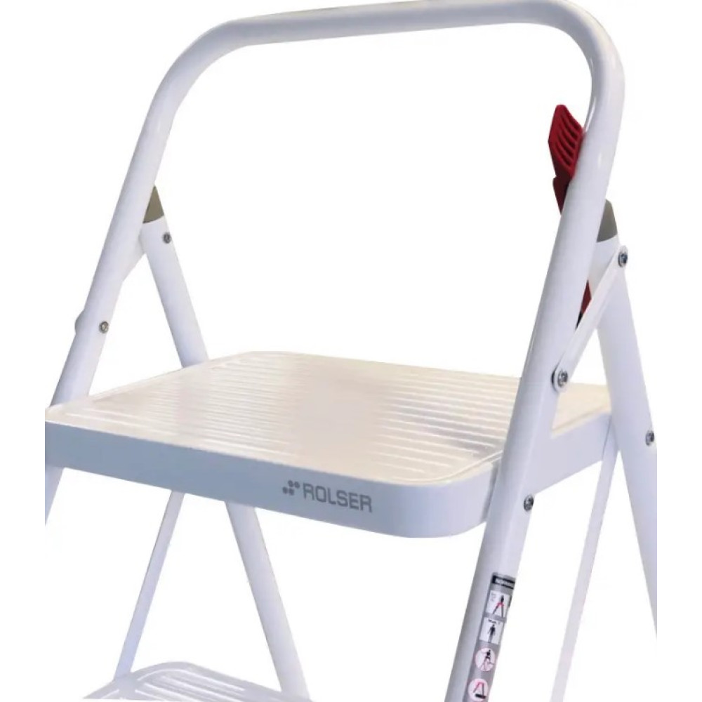 Лестница Rolser Taburete M/10 UNE 2 ступени Blanco (MET003-1024)