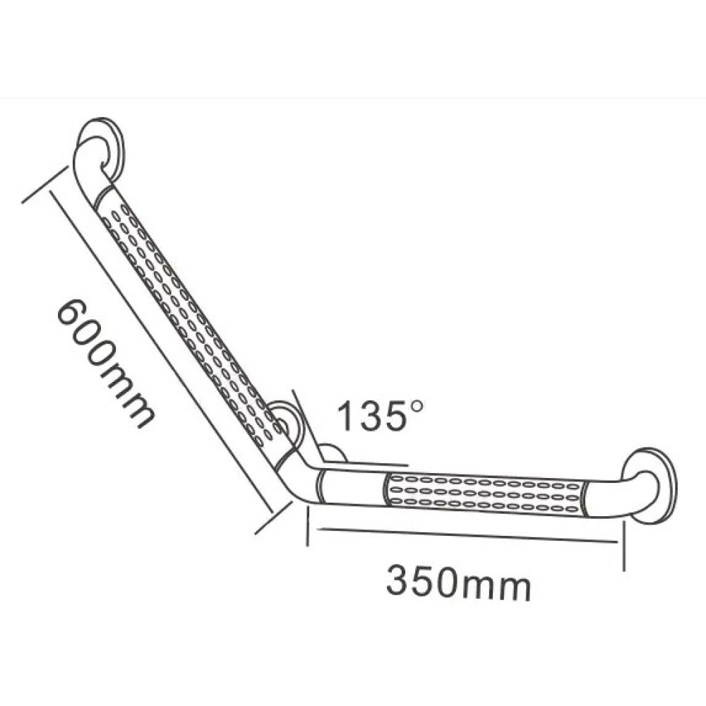 Поручень кутовий SanStore D32 жовтий HS-026A-1