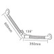 Поручень кутовий SanStore D32 жовтий HS-026A-1