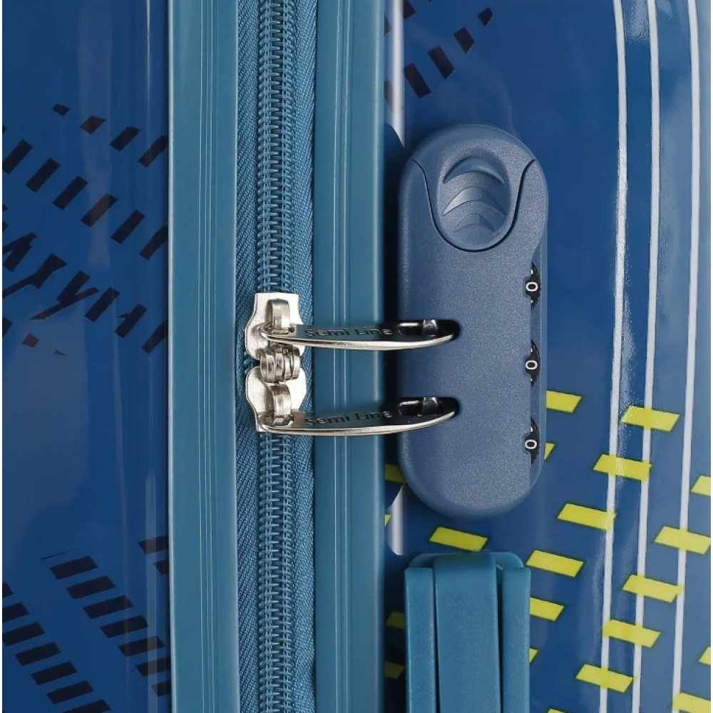 Чемодан Semi Line 24" (M) Blue Pattern (T5652-2) (DAS302327)