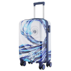 Чемодан Semi Line 20" (S) White/Blue Print (T5653-1) (DAS302329)
