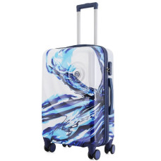 Чемодан Semi Line 24" (M) White/Blue Print (T5653-2) (DAS302330)