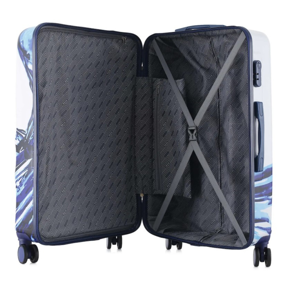Валіза Semi Line 28" (L) White/Blue Print (T5653-3) (DAS302331)