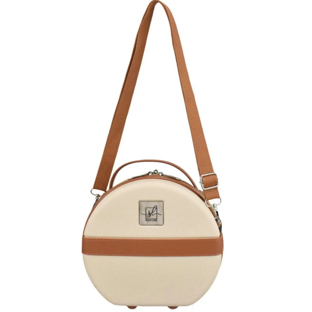 Бьюти-кейс Semi Line 5L Ecru/Brown (T5670-1) (DAS302665)