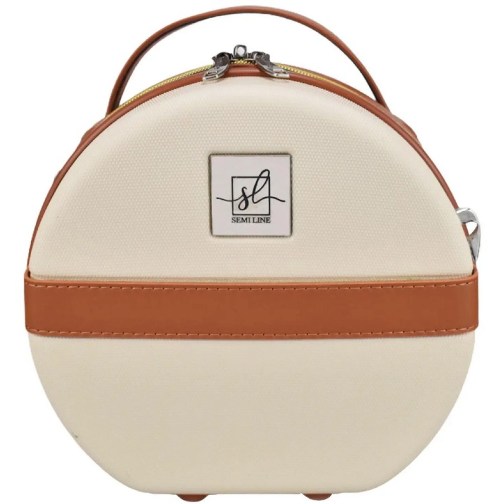 Бьюти-кейс Semi Line 5L Ecru/Brown (T5670-1) (DAS302665)