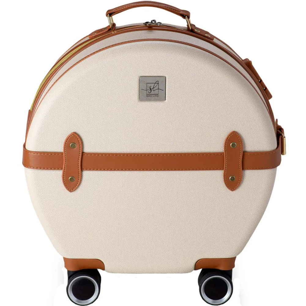 Чемодан Semi Line 24" (M) Ecru/Brown (T5670-3) (DAS302667)