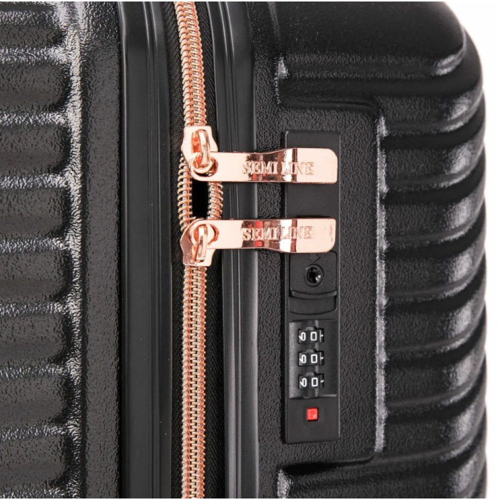 Валіза Semi Line 24" (M) Black (T5726-2) (DAS302931)