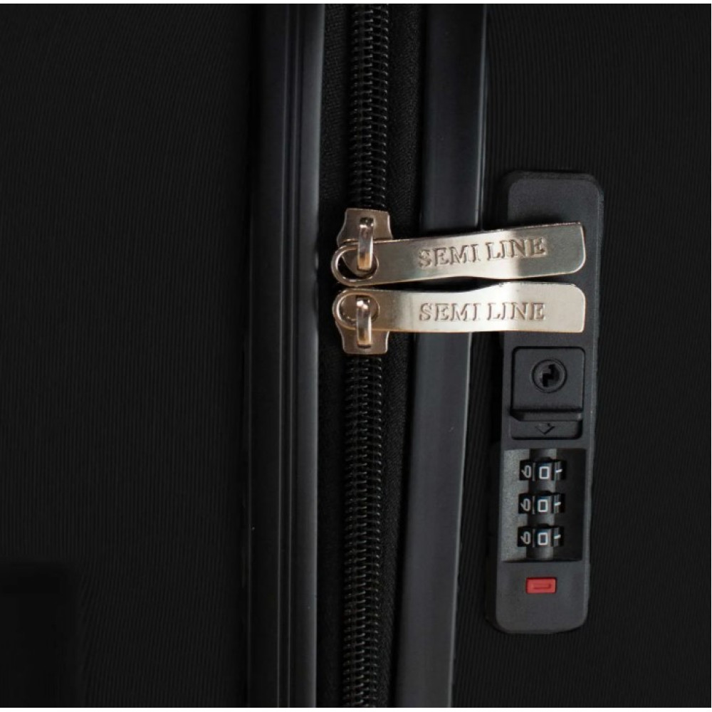 Чемодан Semi Line 24" (M) NASA Black (T5798-2) (DAS303033)