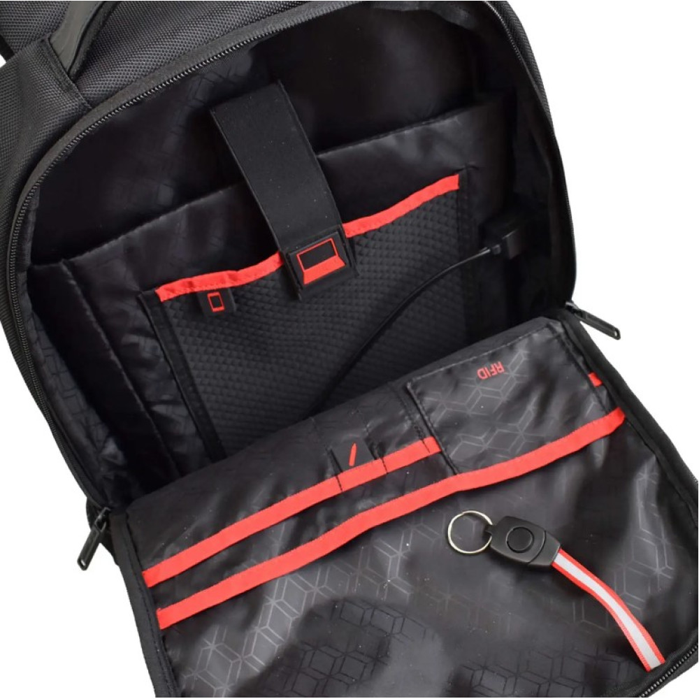 Рюкзак міський Semi Line USB 21 Black (P8251-0) (DAS302221)
