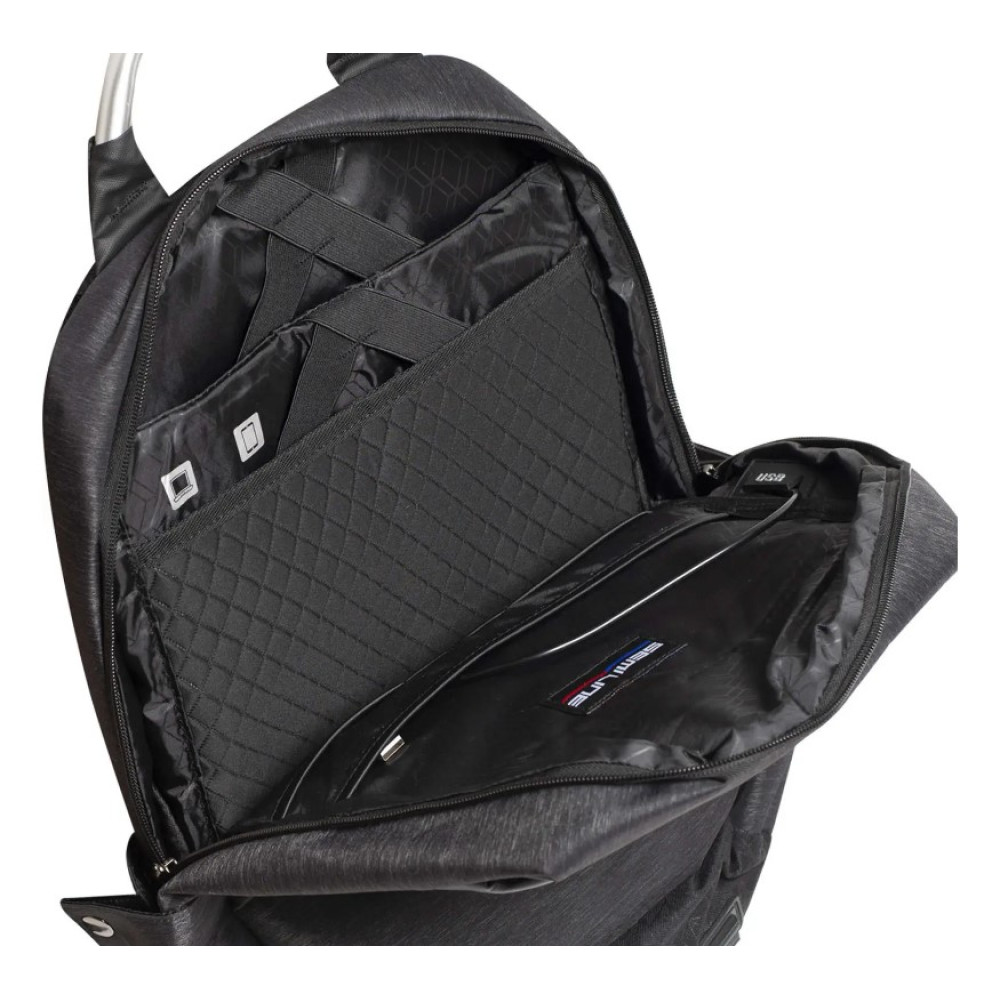 Рюкзак міський Semi Line USB 21 Black (P8252-0) (DAS302222)