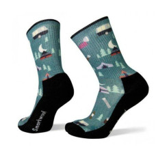 Термошкарпетки жіночі Smartwool Wm’s Hike Light Summer Nights Print Crew Glacial Blue S