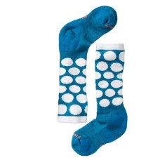 Носки детские Smartwool Girls' Wintersport All Over Dots Glacial Blue L