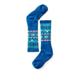 Носки детские Smartwool Girls' Wintersport Fairisle Moose Bright Blue L
