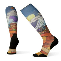 Шкарпетки чоловічі Smartwool Men's PhD Ski Light Elite Buttermilk Nights Print Deep Navy M
