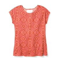Термофутболка жіноча Smartwool Wm's Merino 150 Pattern Tee Bright Coral XL