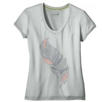 Термофутболка женская Smartwool Wm's Merino 150 Feather Tee Pebble Gray XS