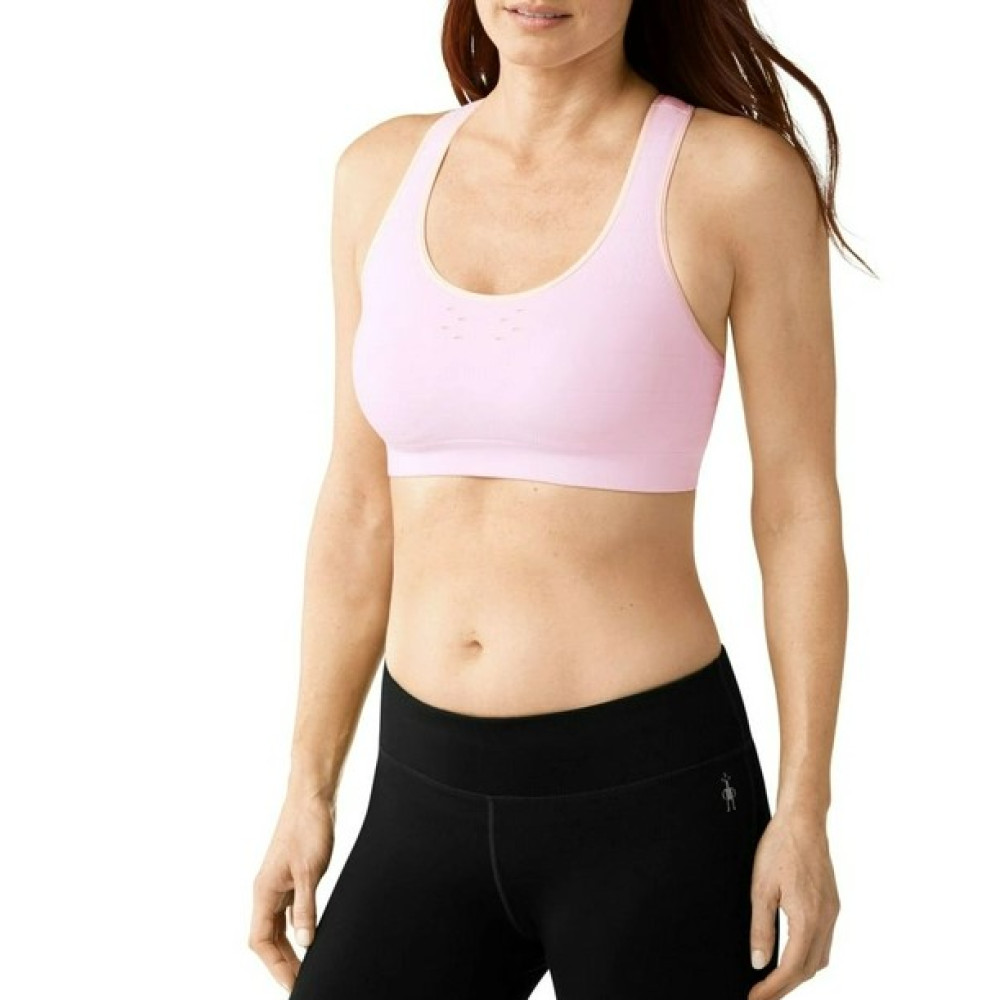 Топ жіночий Smartwool Wm’s PhD Seamless Racerback Bra Pink Horizon Heather XL