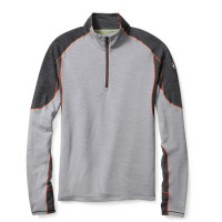Кофта чоловіча Smartwool Men's PhD Light 1/4 Zip Light Gray L