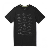 Термофутболка чоловіча Smartwool Men's Merino Sport 150 Prominent Peaks Tee Black XL