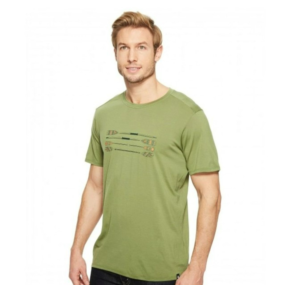 Термофутболка чоловіча Smartwool Men's Merino 150 Paddles and Oars Tee Light Loden S
