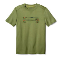 Термофутболка чоловіча Smartwool Men's Merino 150 Paddles and Oars Tee Light Loden L
